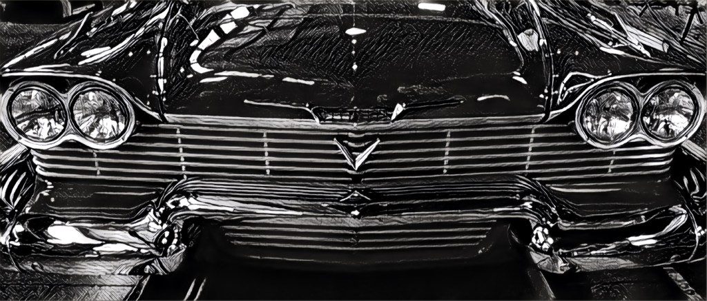 The machine of a dream, such a clean machine, With the pistons a pumpin', and the hubcaps all gleam.