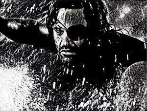 Snake Plissken doesn't just jump a shark, he surfs over it!