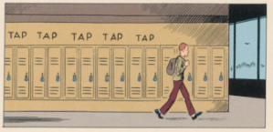 Clowes does regular high school comic strip too.